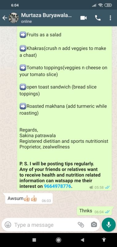 Health Nutritionist Mumbai – Diet & Health Consultation